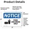 Signmission Food And Drink Only Sign With Symbol, 7 in W x Rectangle, Vinyl Decal OS-2PACK-NS-D-57-L-12816 - alternate 6
